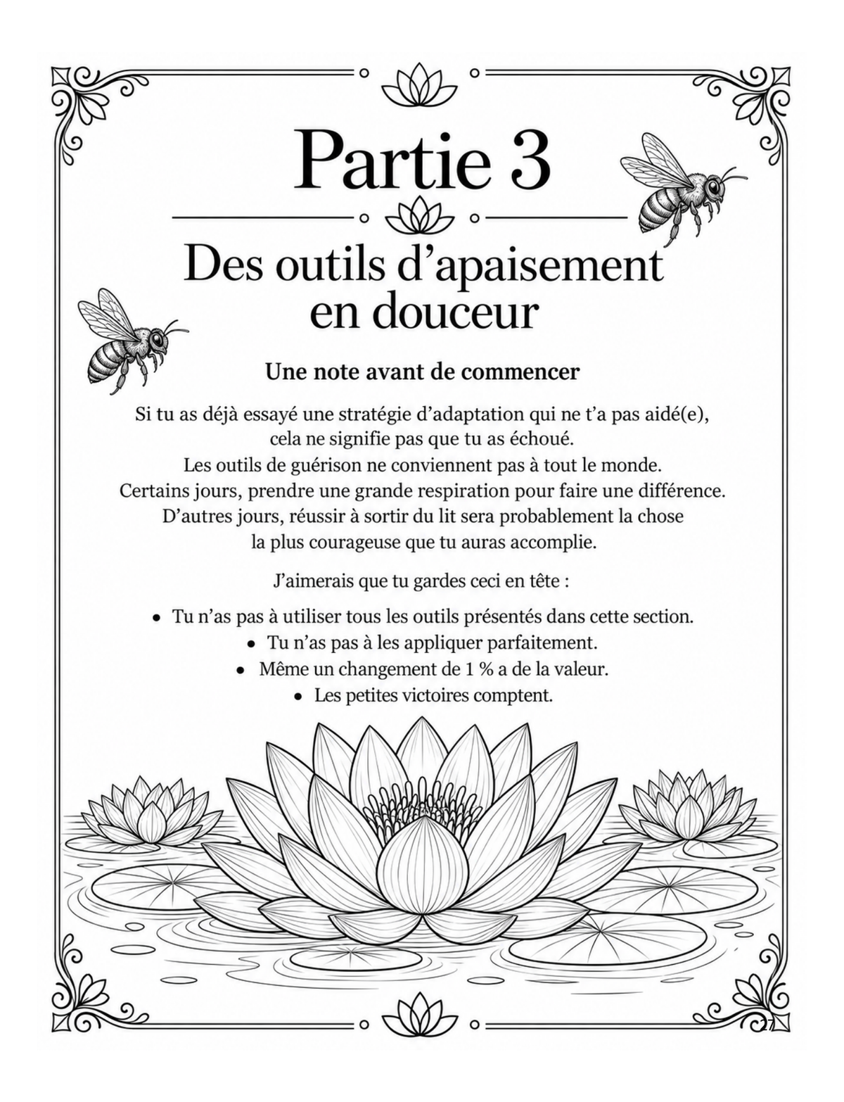 Apprendre à Me Sentir En Sécurité à Nouveau - Un Cahier d'exercices doux pour le SSPT et les Traumas